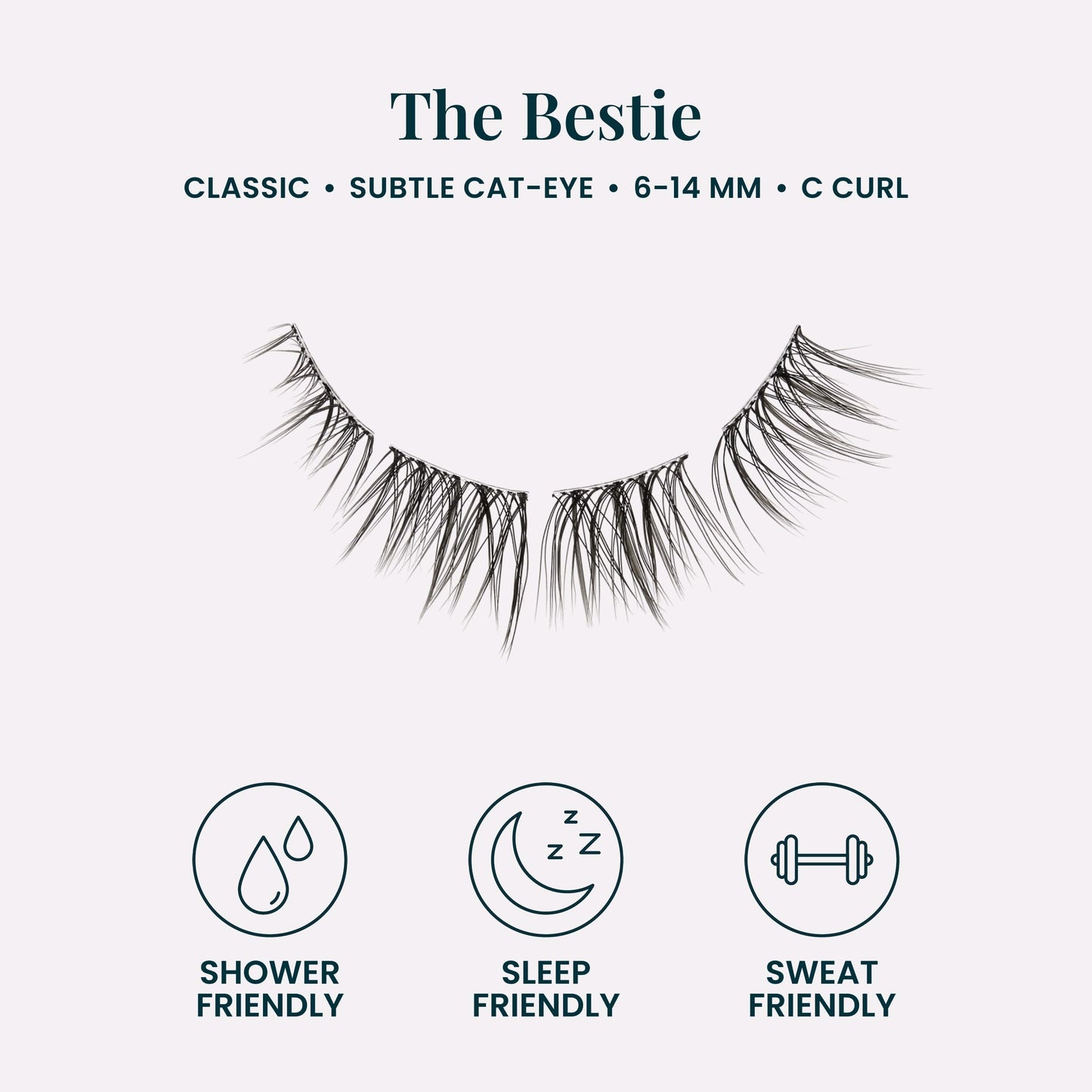 FlutterHabit Water Lily (1.0) Lash Clusters for Women, Salon Quality At Home Eyelashes Extension Kit, 6 Lash Sets, No Lash Glue Included