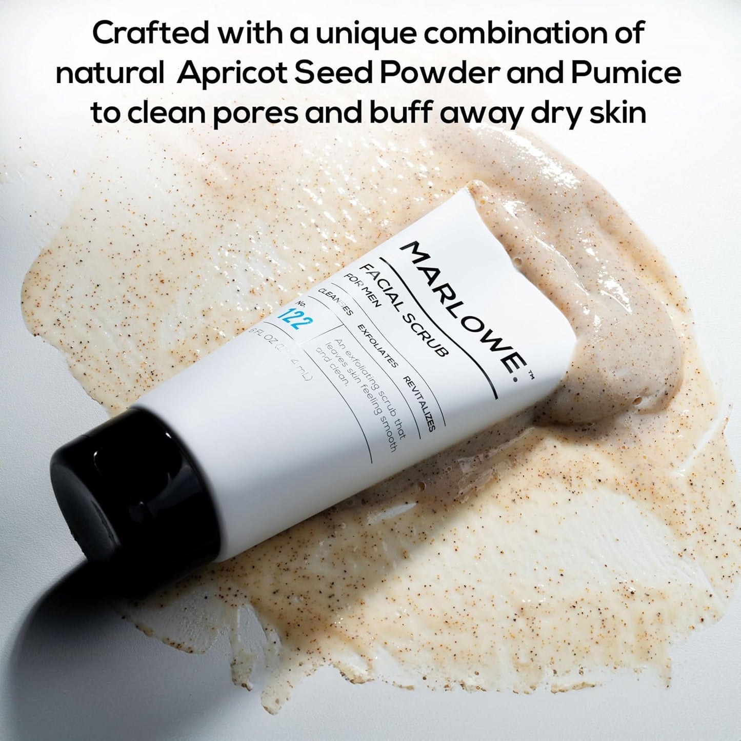 Marlowe. Men's Skin Care Set - Exfoliating Facial Scrub & Hydrating Moisturizer Duo | Vegan Daily Grooming Essentials
