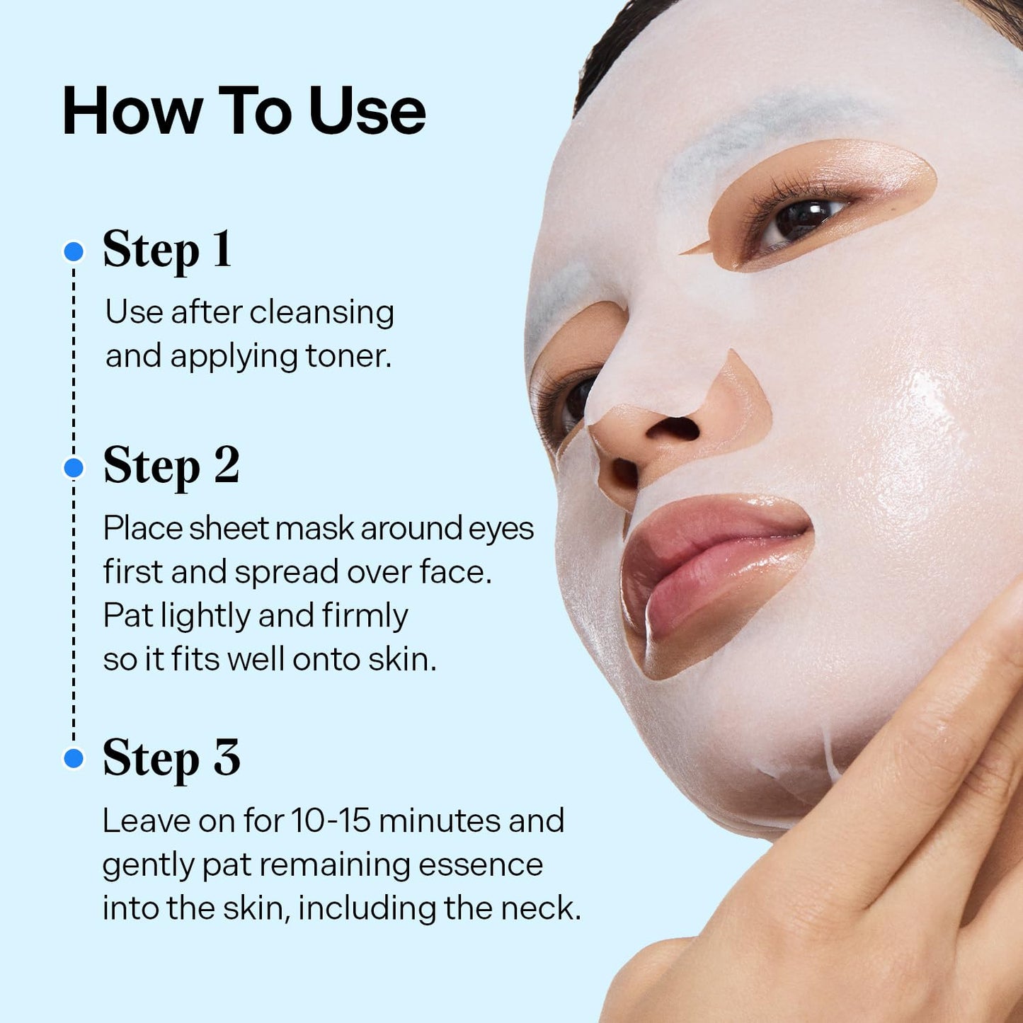 Torriden DIVE IN Hyaluronic Acid Facial Mask (10 sheets) | Deep Hydration Korean Face Sheet Mask | Panthenol & Allantoin | Korean Skincare Mask