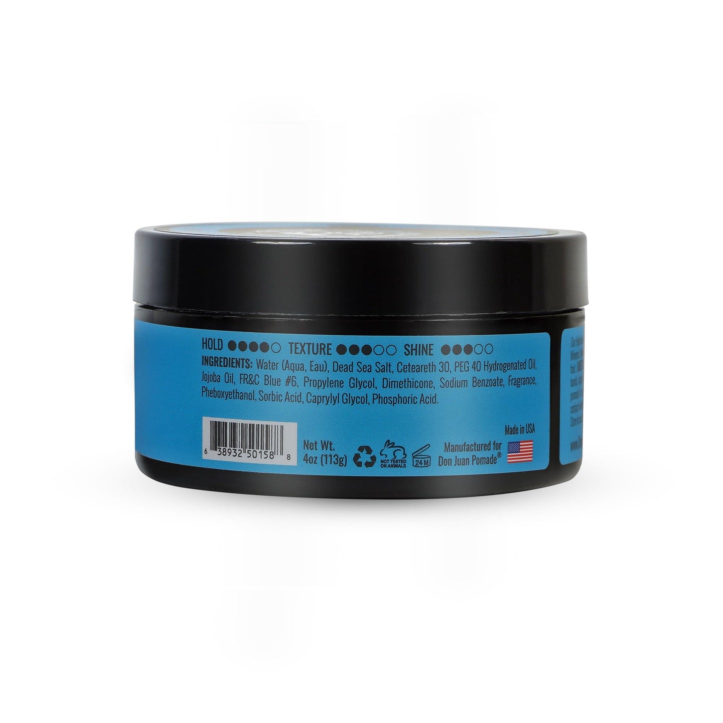 Don Juan Hybrido Pomade | Water Based | Strong Hold | High Shine | Natural Plant Extracts and Ocean Minerals | Summer Sea Breeze Scent