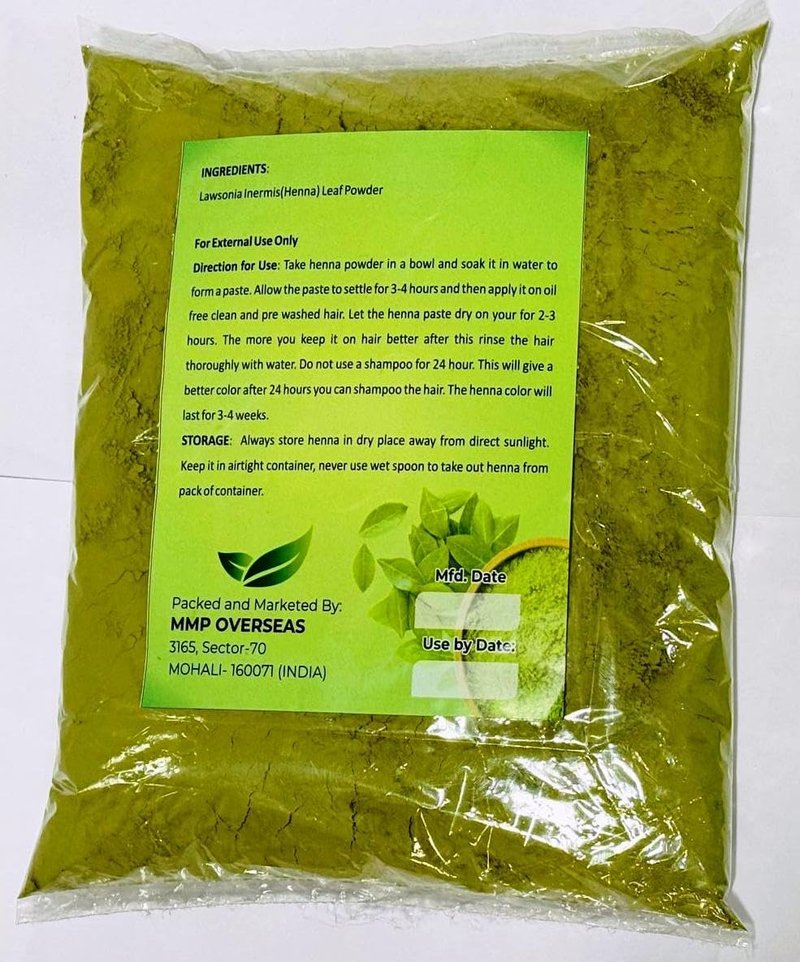 Pure Henna Powder - 2 Lbs Natural Hair Dye from Jaipur, Rajasthan | Organic & Chemical-Free