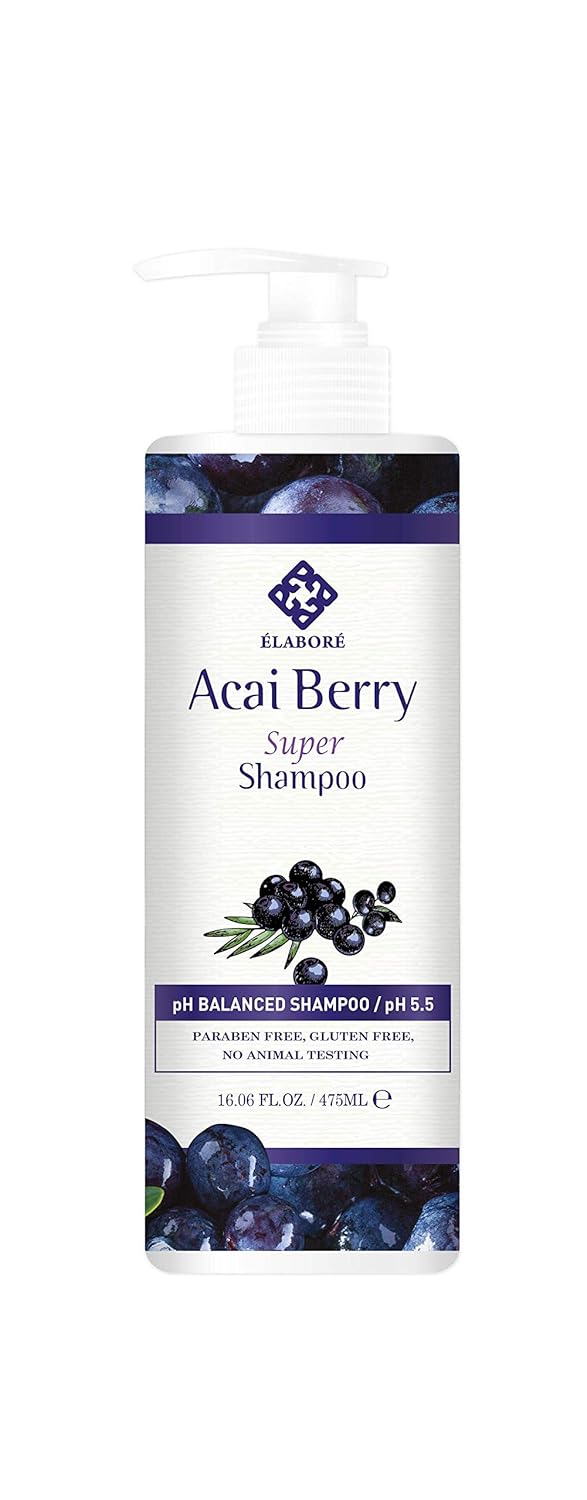 Acai Berry Shampoo - Sulfate Free Formula for Healthy Hair | 16.06 fl. oz (475 ml)