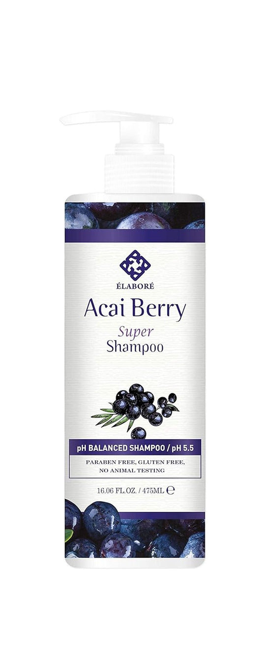 Acai Berry Shampoo - Sulfate Free Formula for Healthy Hair | 16.06 fl. oz (475 ml)