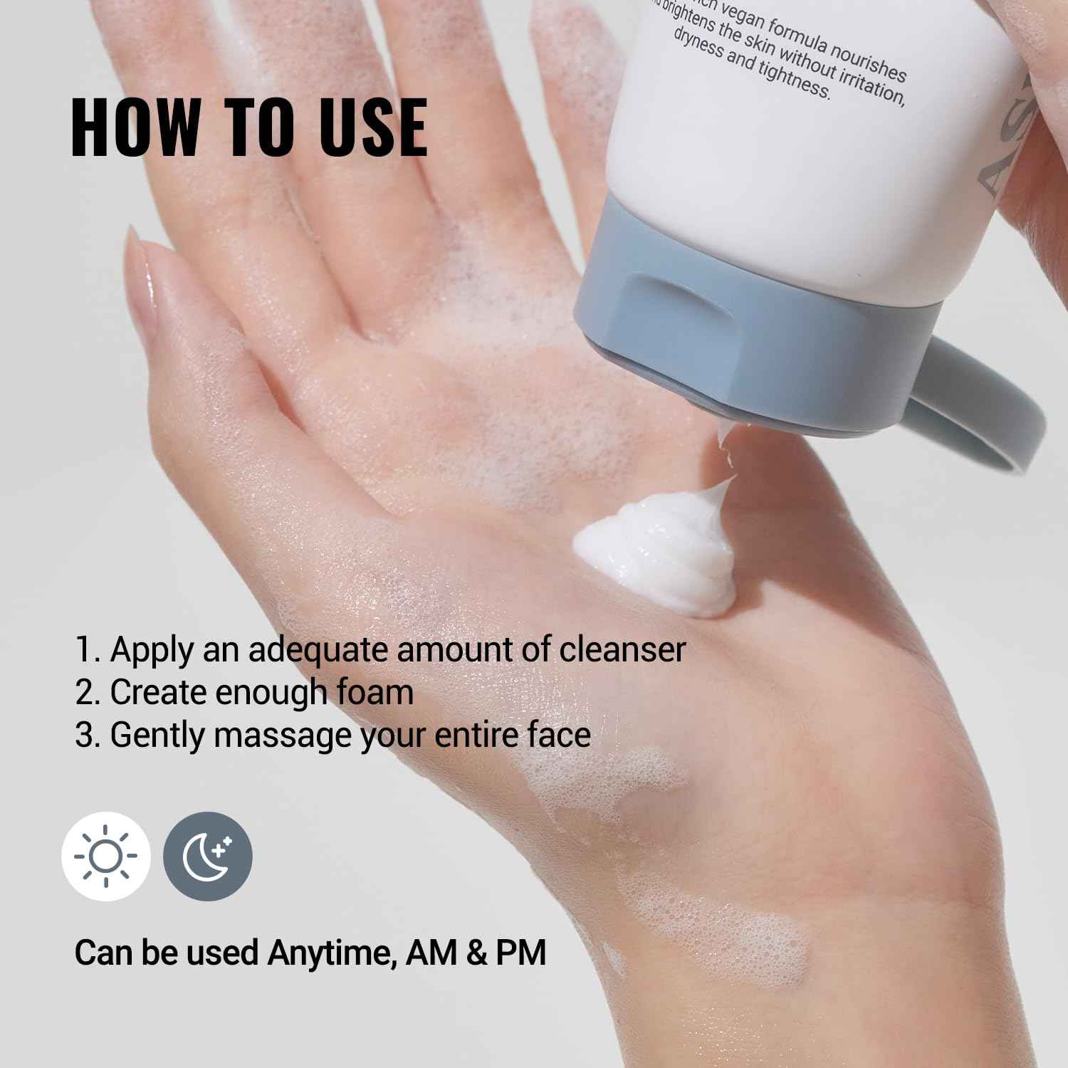 ASNO Multi Vitamin Gentle Purifying Cleanser 150ml – Low pH Vegan Face Wash for Sensitive Skin, Hydrating Deep Cleanse with Fine Bubble, Lemon + Niacinamide + Centella Asiatica, Korean Skincare