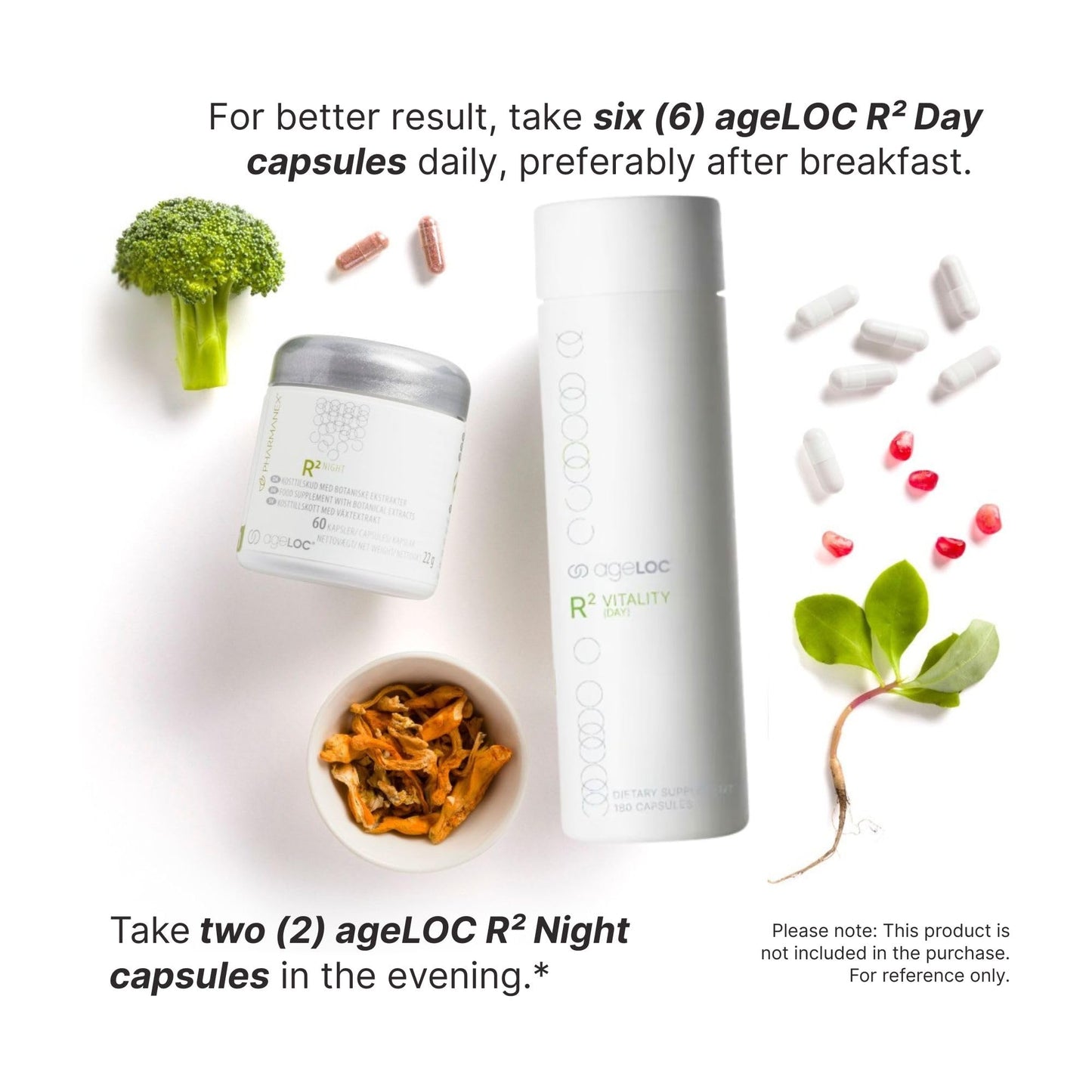 ageLOC Nu Skin R² Vitality - Day | Antioxidant Supplement with Resveratrol & Alpha-Lipoic Acid | Supports Energy, Metabolic Processes, & General Wellness | 180 Capsules