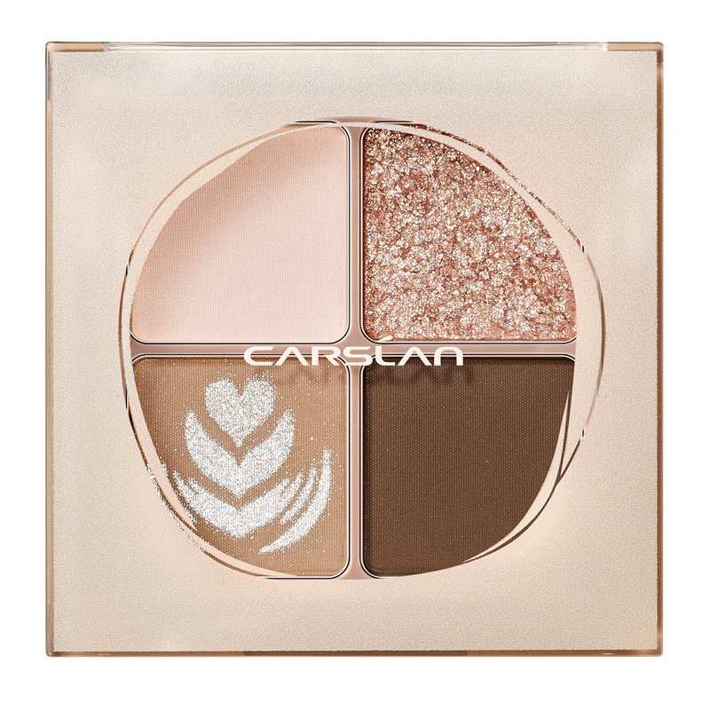4-Color Nude Neutral Eyeshadow Makeup Set - Travel-Friendly Matte & Glitter Palette | 01