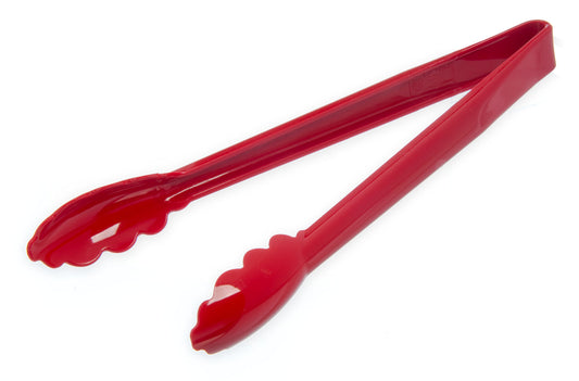 Carlisle FoodService Products Carly Salad Tong, 12" Utility Tong, Red, 1 Pack