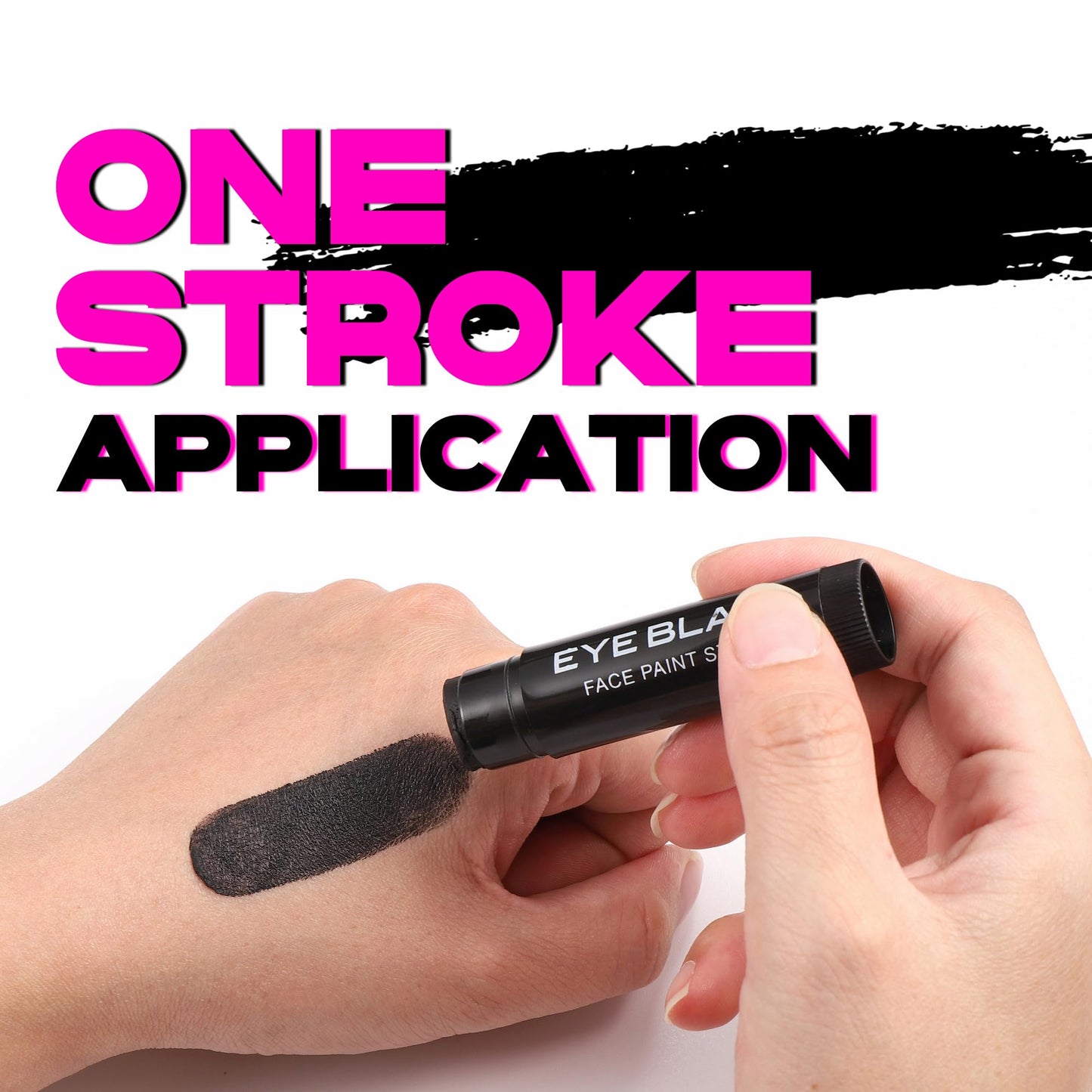CCbeauty 12 PACK Black Eye Black Stick For Baseball Football Softball Lacrosse Accessories, Anti-Glare Eyeblack, Waterproof, Last All Game, Smooth Application, High Pigmented Color
