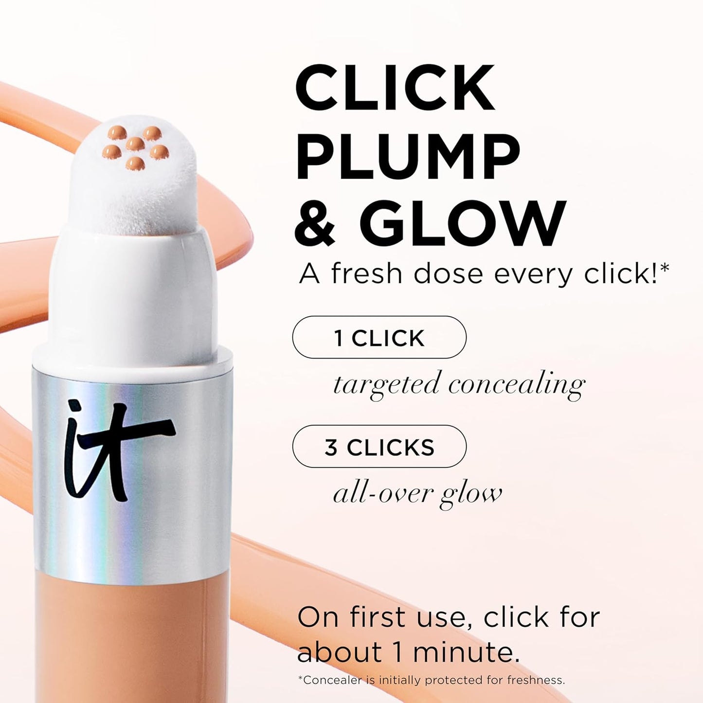 IT Cosmetics Radiant Concealer - Hydrating Creaseless Formula with Niacinamide & Hyaluronic Acid | 0.2 Fl Oz