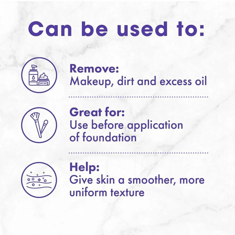 Buf-Puf Gentle Facial Sponge, Dermatologist Developed, Removes Deep Down Dirt & Makeup that Causes Breakouts and Blackheads, Reusable, Exfoliating, 6 Count