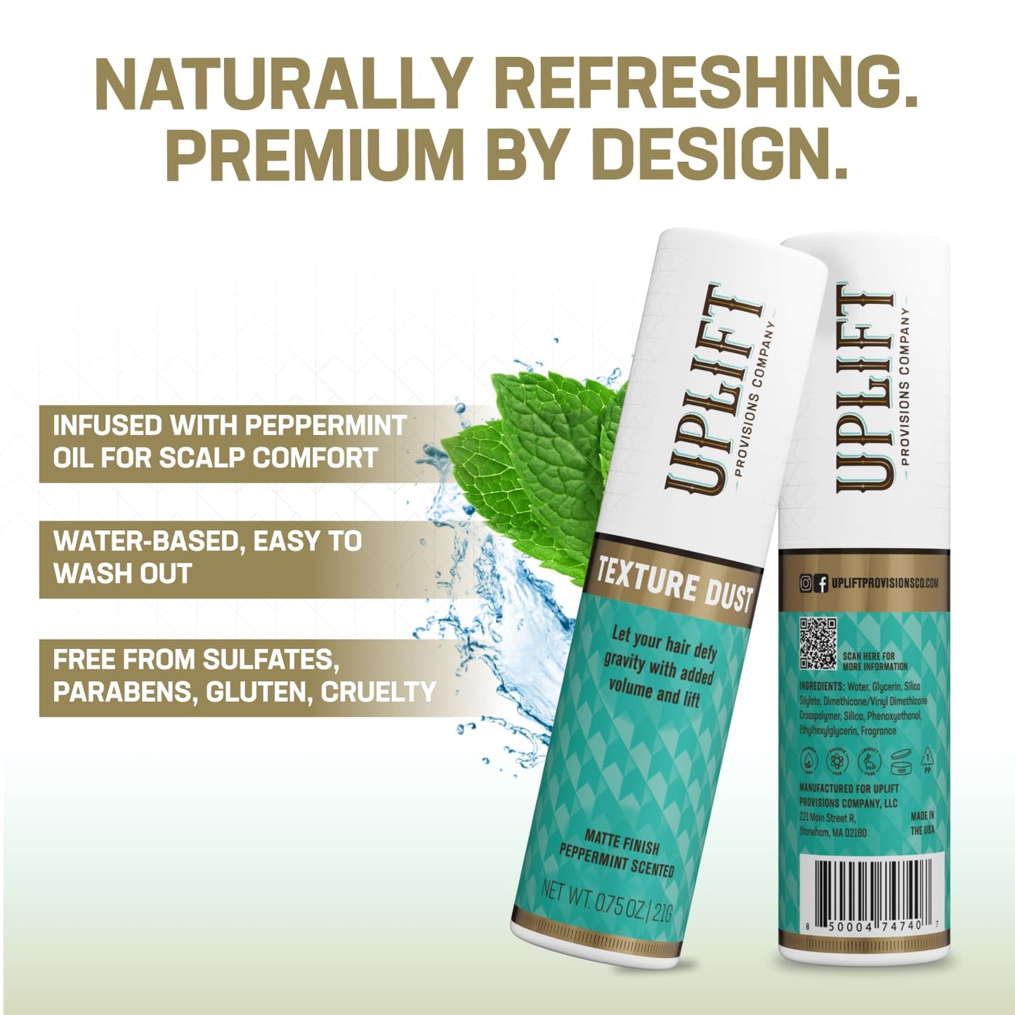 Uplift's Texture Dust: Boosts Volume & Lift for Fuller, Textured Styles with a Natural, Matte Finish - A Hair Styling Powder for Men & Women, 0.75 oz.