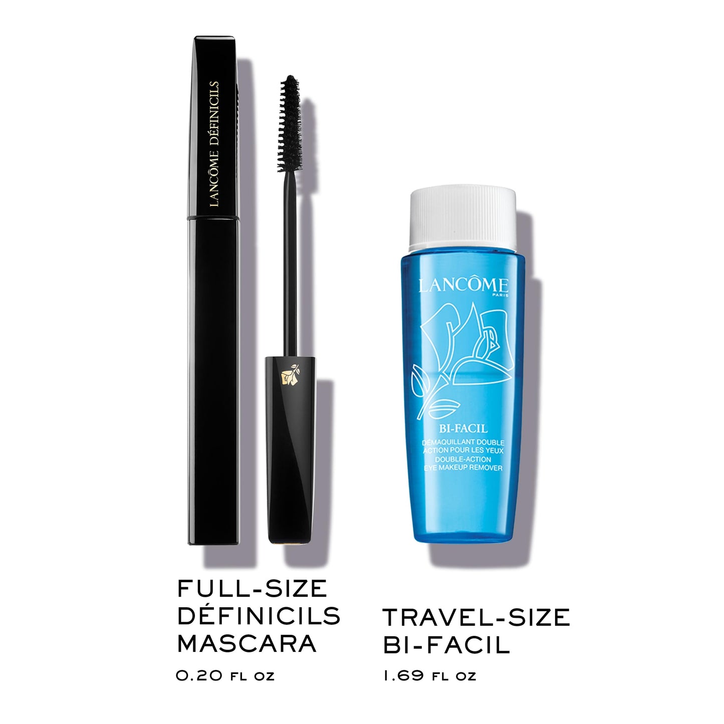 Lancôme Définicils Lengthening & Defining Mascara 0.21 fl. oz. & Bi-Facil Gentle Waterproof Eye Makeup Remover 1.69 fl. oz. – Limited Edition Iconic Duo Set