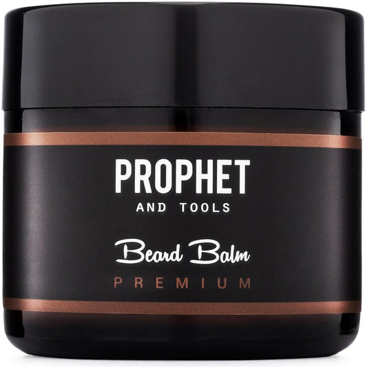 Prophet and Tools Organic Beard Balm - 12-Hour Hold for Styling, Enhances Thicker Beard Appearance, Moisturizes & Relieves Itch, Reduces Flaking, Suitable for All Hair Types - 2.1 oz