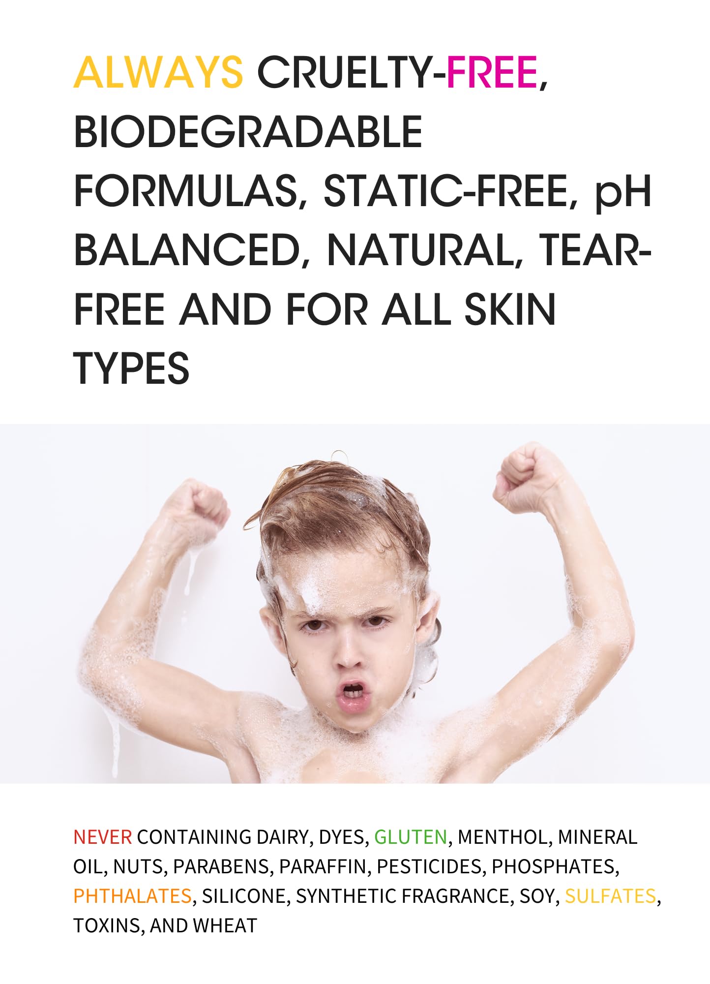 Clean Kids Naturally Conditioner, All-Natural, Vegan, Cruelty-free, Paraben-Free, EWG Verified, 16 oz (1 Bottle)