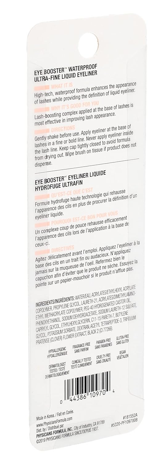 Physicians Formula Eye Booster - Lash-Enhancing 2-in-1 Eyeliner Serum | Hypoallergenic, Vegan, Deep Brown