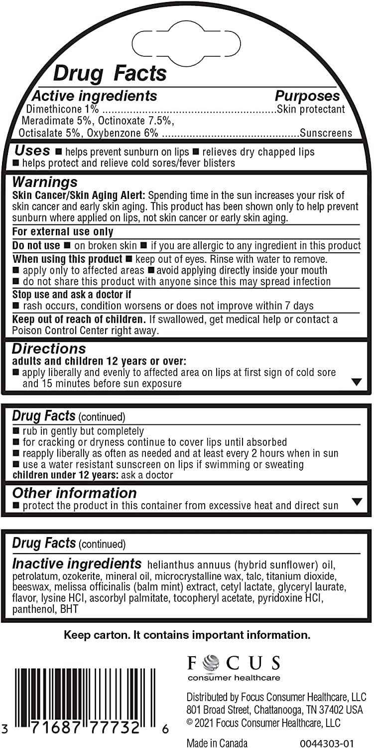 Herpecin L Lip Protectant Spf 30, 0.1 Oz (Pack of 3)