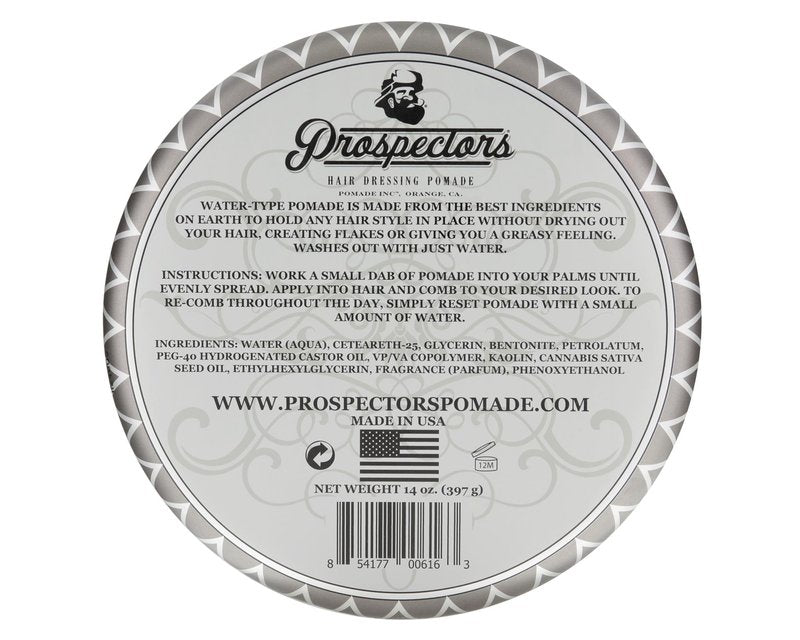 PROSPECTORS Coal Mine Matte Clay Hair Pomade 14 oz Tin Can