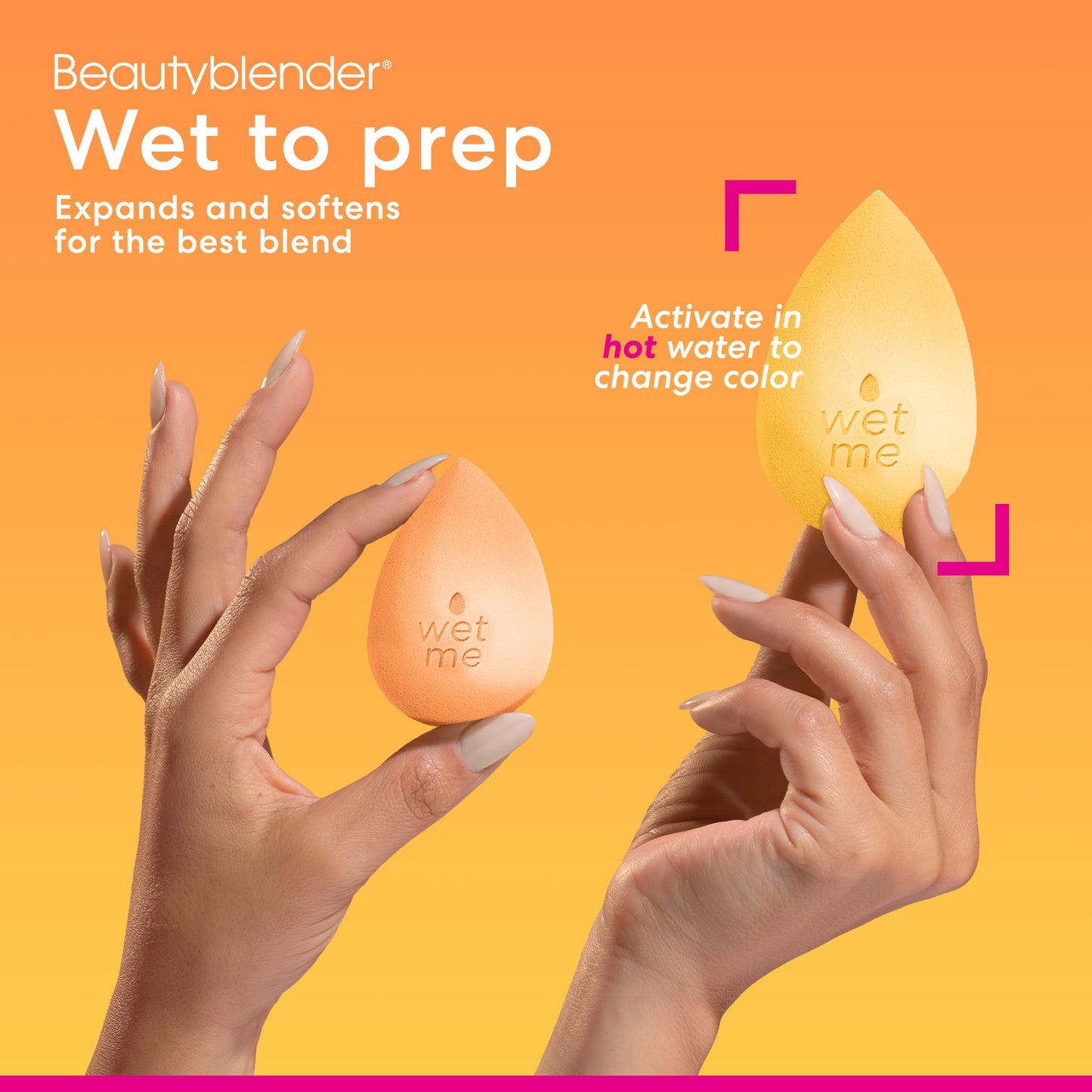 Beautyblender® Original Beauty Blender Makeup Sponge, Super-Soft Foam Easily Blends Foundations, Powders & Creams, Made in USA, Reusable, Washable, Streak Free Application, Vegan, Cruelty Free