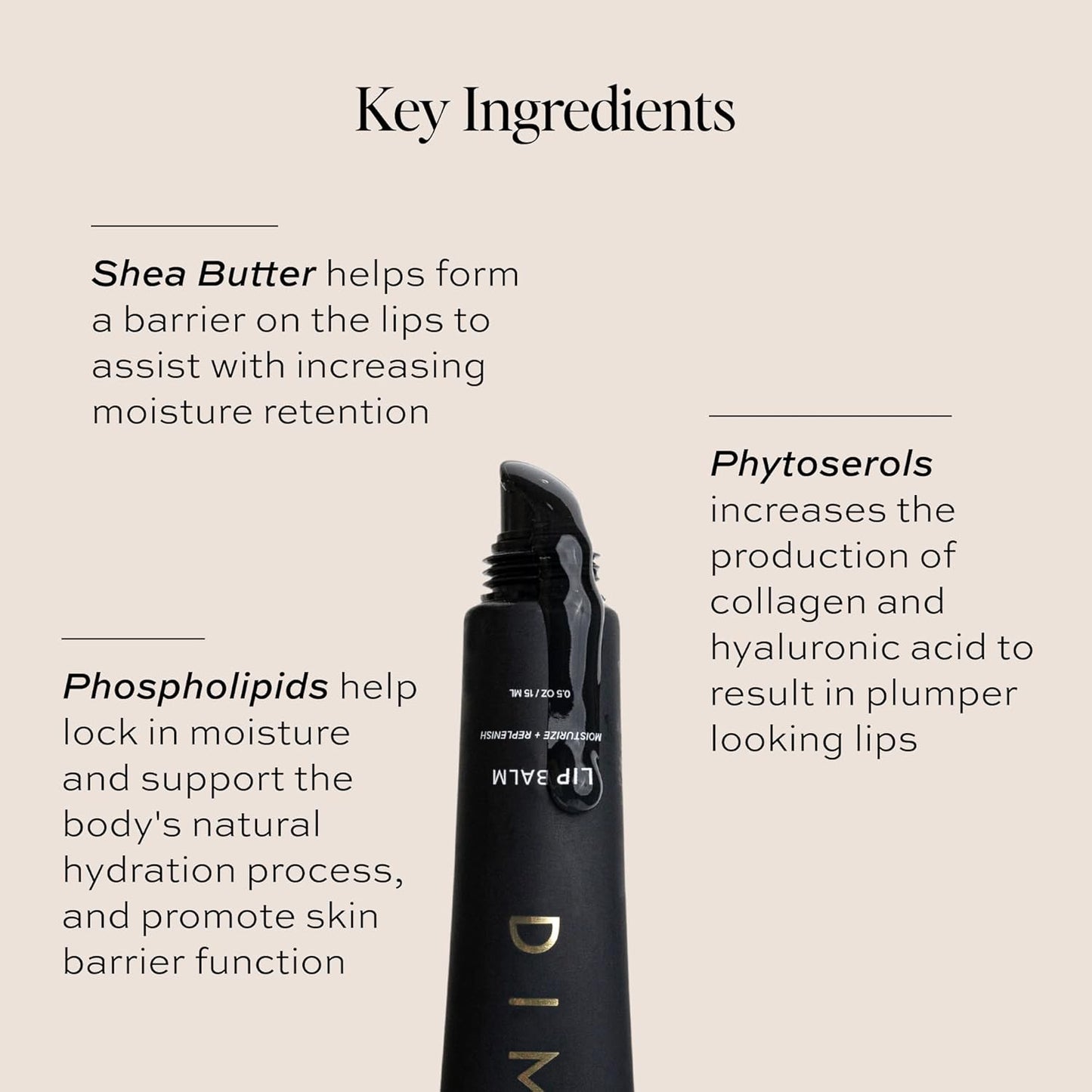 DIME Beauty Fresh Air Lip Balm - Hydrating Shea Butter Lip Treatment | Vegan, 0.5 oz