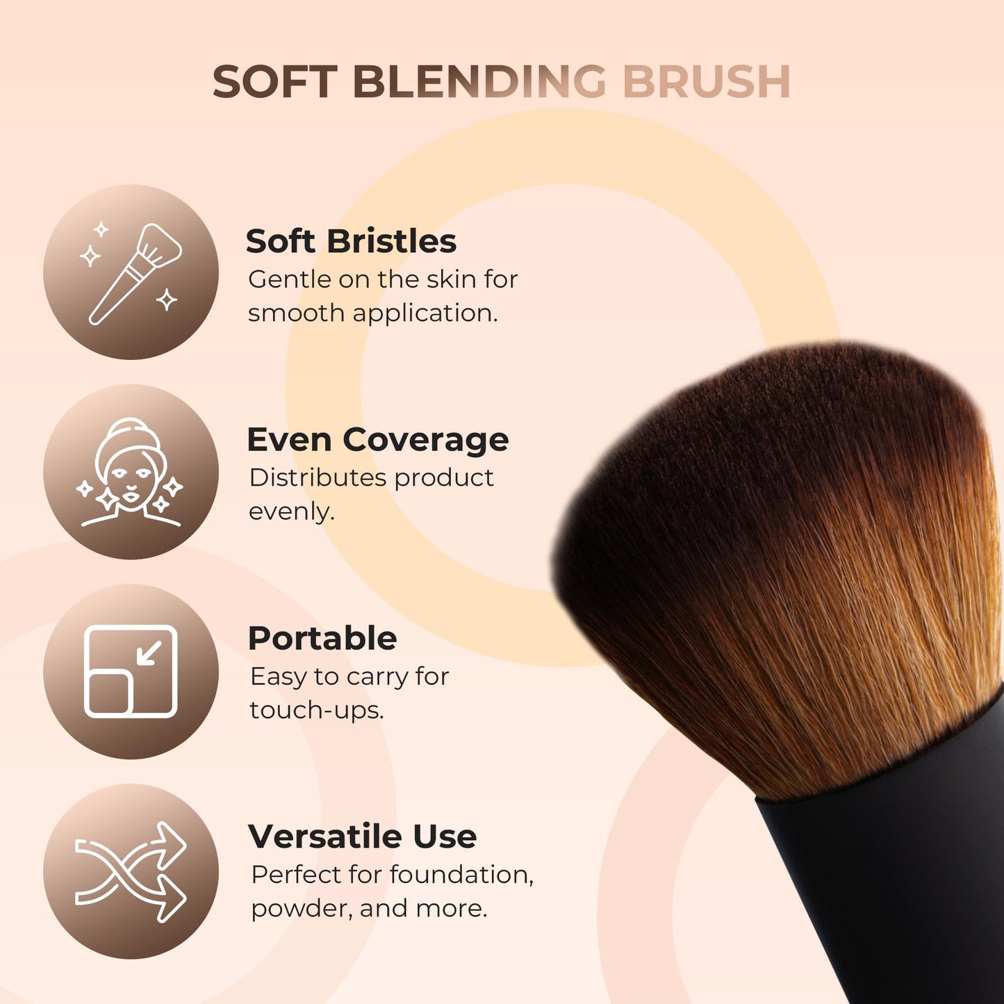 4-Pc FULL SIZE KIT – Matte Loose Mineral Foundation, Concealer & Finishing Powder + Kabuki Brush Lightweight, SPF 30