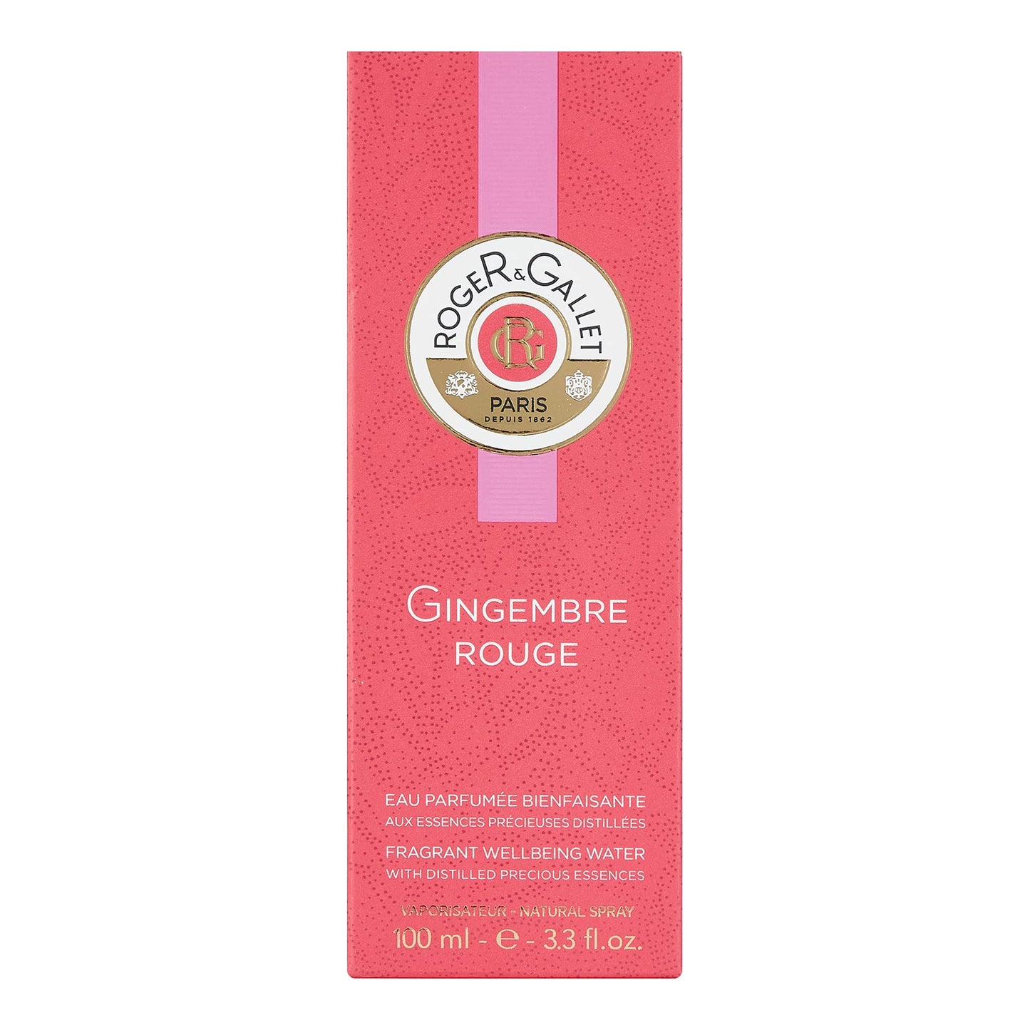 Roger & Gallet Gingembre Rouge Fresh Fragrant Water Spray, 3.3 Ounce