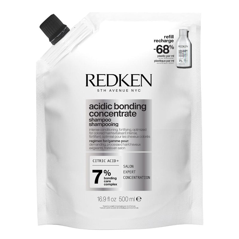 Redken Bonding Shampoo - Acidic Bonding Concentrate for Damaged Hair Repair | 16.9 Fl. Oz.