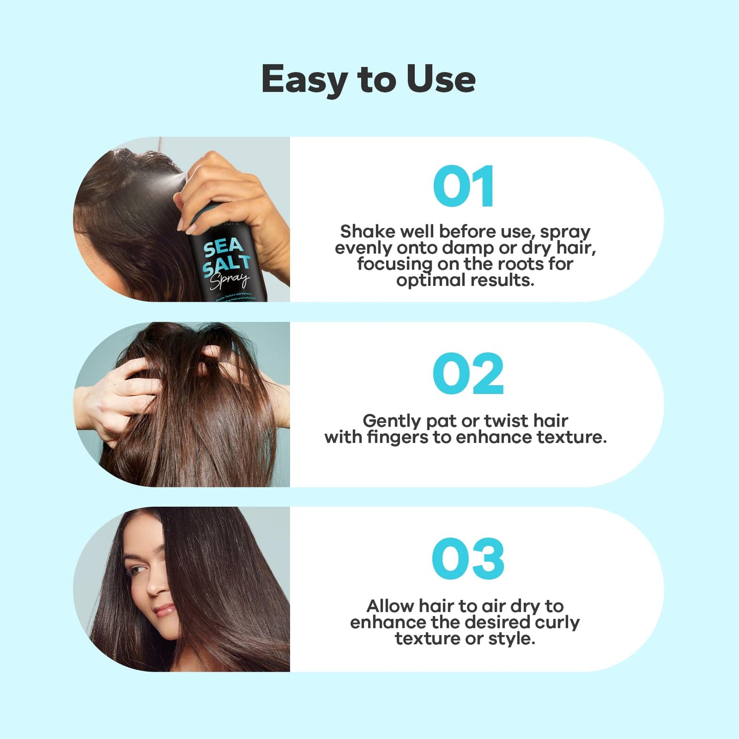 StyleShark Sea Salt Spray for Hair Men & Women (8.5 Fl Oz), Sea Salt Spray for Men, Beach Wave & Volumizing Texturing Sprays to Add Volume & Texture