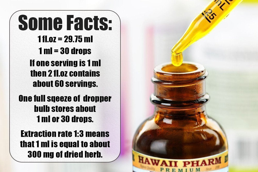 Hawaii Pharm Witch Hazel Alcohol-Free Liquid Extract, Witch Hazel (Hamamelis Virginiana) Bark Glycerite Natural Herbal Supplement, USA 4 fl.oz