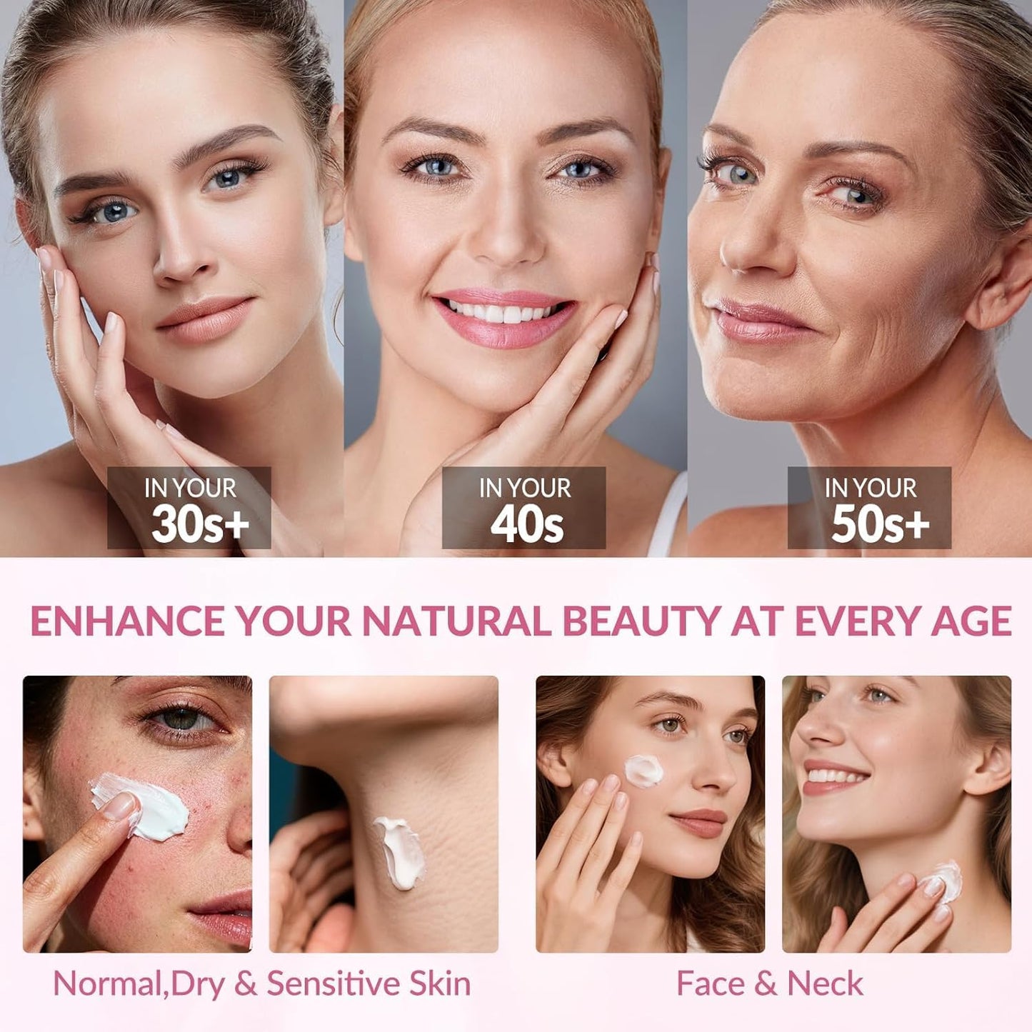 YTDB Neck Cream, Neck Creams for Tightening and Firming, Lightweight Moisturizing Cream for Neck and Décolleté, Helps Improve the Appearance of Fine Lines, Wrinkles & Crepey Skin, 1.7 Fl Oz