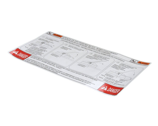 Henny Penny 35792 Label Lid Instruction English/French