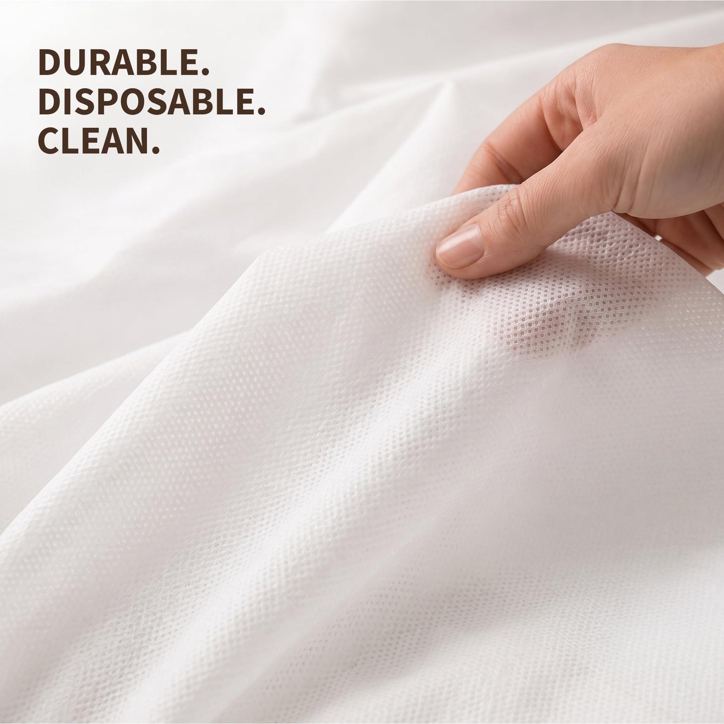 ForPro Premium Disposable Massage Table Sheets, 100 Pcs Non-Woven Fabric, 100% Breathable, Soft, Hygienic, 31" x 71", White