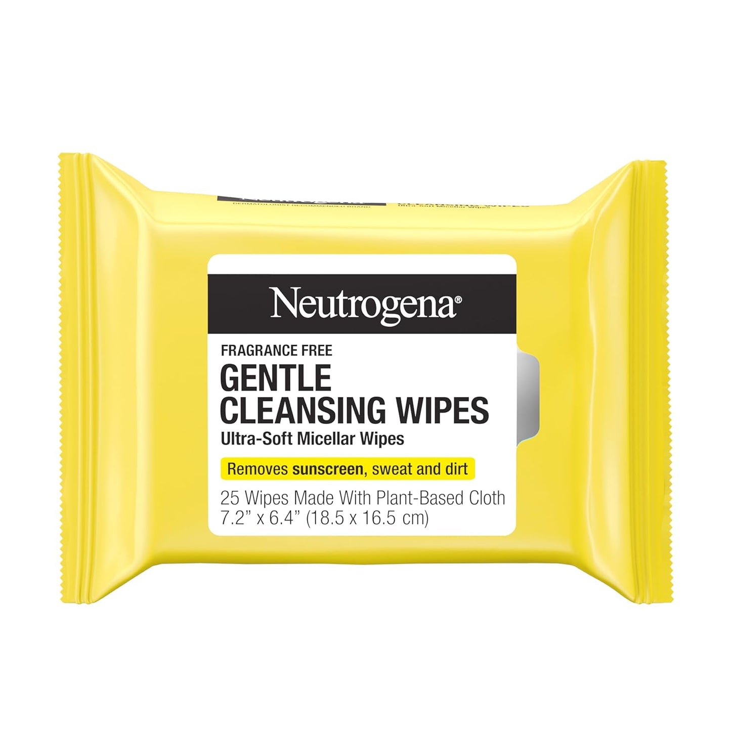 Neutrogena Gentle Facial Cleansing Wipes - Ultra-Soft Micellar Face Wipes for Sensitive Skin | 25 Count