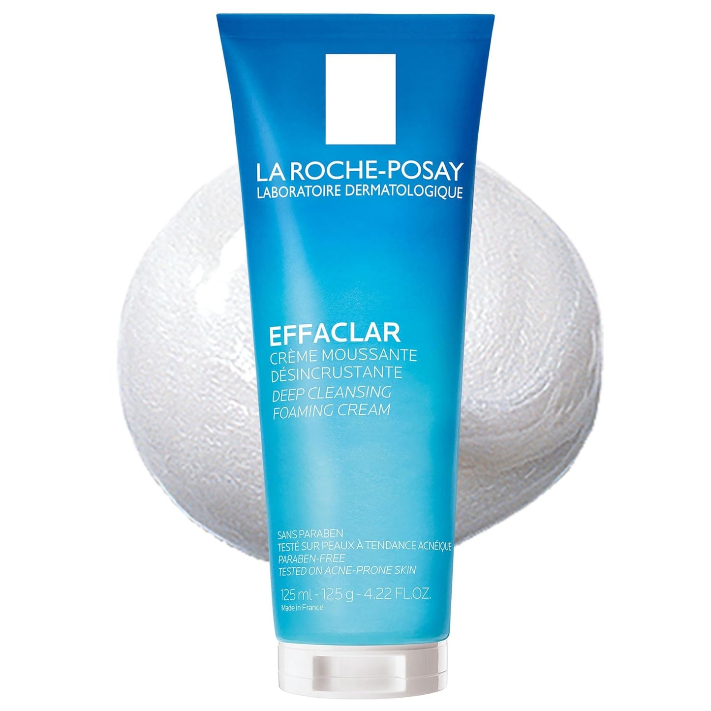 La Roche-Posay Effaclar Deep Cleansing Foaming Face Wash - Daily Cleanser for Oily & Acne-Prone Skin | Pore Minimizing Formula