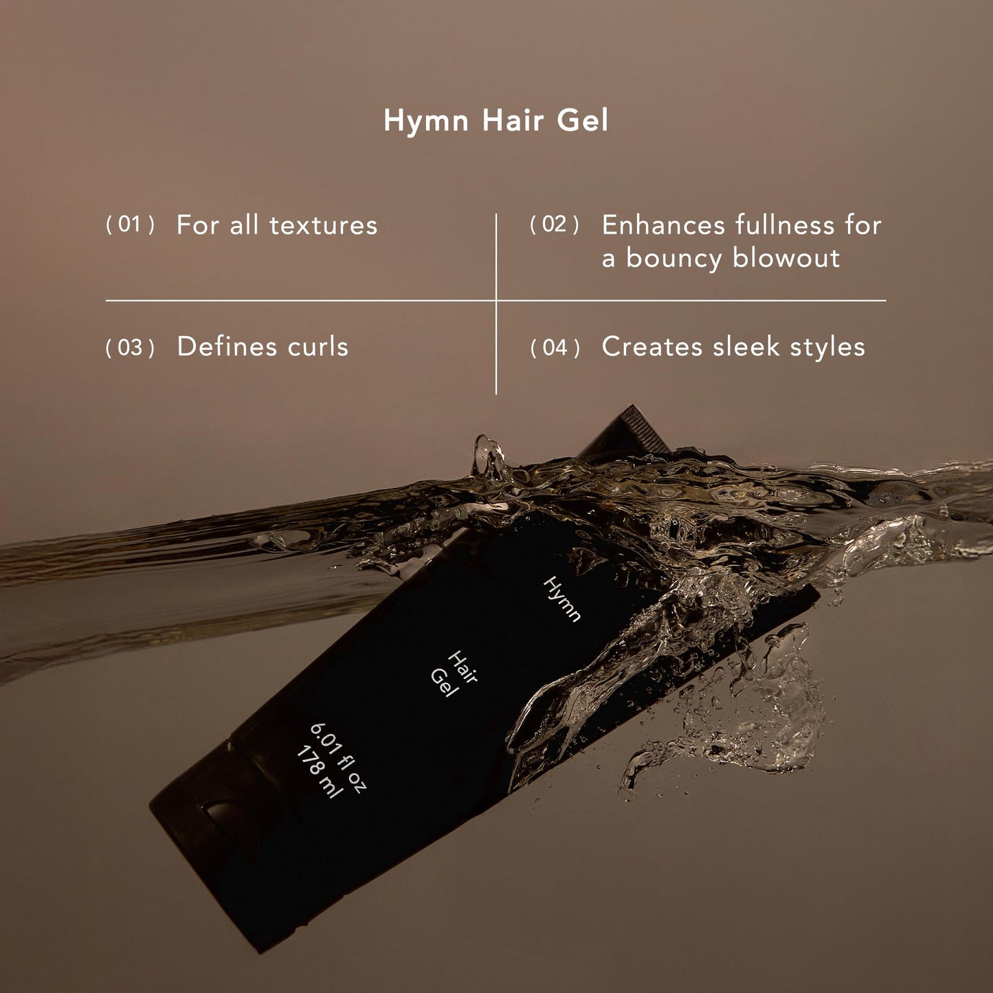 REVERIE - Hymn Hair Gel | Flake-Free, Sulfate-Free, Silicone-Free, Cruelty-Free, Clean Hair Care for All Hair Textures (6 fl oz | 178 ml)