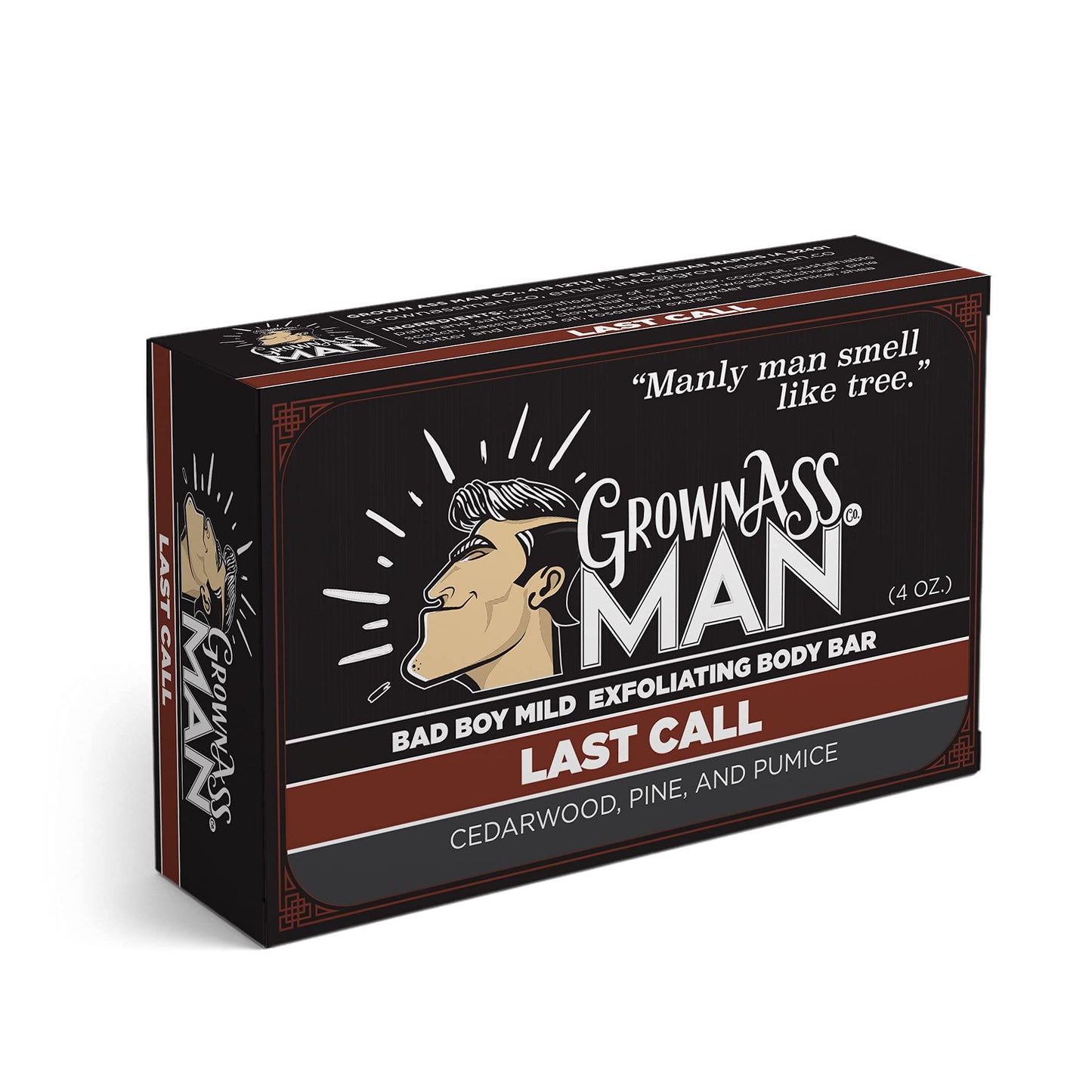 Grown Ass Man Co. Body Bars (Mild Exfoliating Variety Pack, 3-Pack)