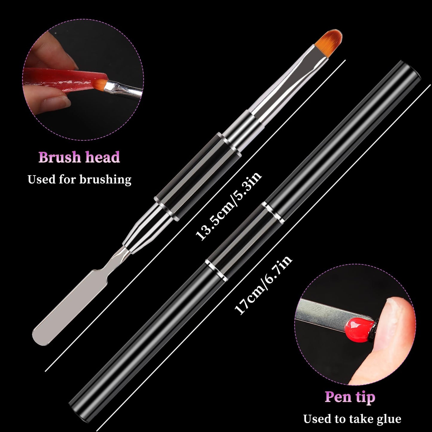 BOMOQING 120 PCS Dual Nail Forms with 100 PCS Nail Forms for Gel Nail Poly 24 PCS Duet System Forms, Full Cover Long Coffin Nail Forms for Builder Gel Nail Art Design Salon&DIY/042
