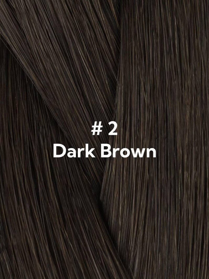 HOTBANANA Invisi Edge Tape in Hair Extensions Human Hair, 10inch 30g 10pcs Invisible & 10pcs Classic Dark Brown Seamless Tape in Hair Extensions Straight Injected