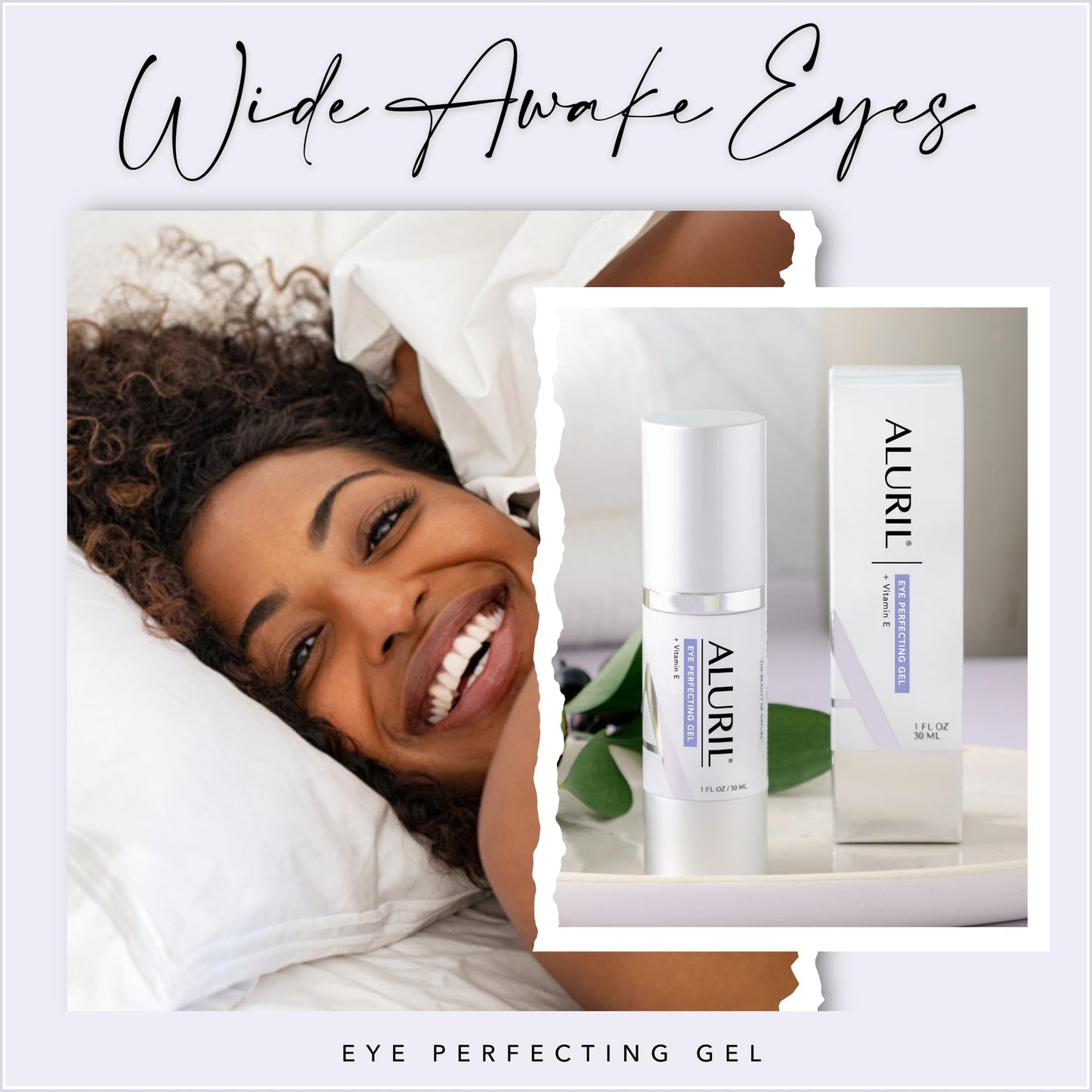 ALURIL Eye Perfecting Gel – Hydrating & Nourishing Targets Dark Circles, Depuff & Revitalize Under Eye Area, Enhanced with Vitamin E to Refresh Skin Tone & Texture, Suitable for All Skin Types 1 fl oz