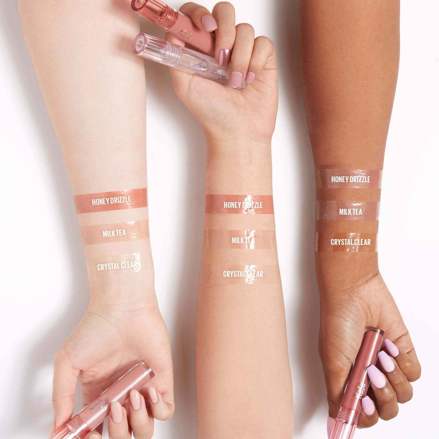 Kaja Lip Balm - Gloss Shot 03 Honey Drizzle | High Shine, Non-Sticky, with Jojoba Oil, Sheer, Hydrating, Juicy, Plumper Looking, Non-irritating, Shea Butter, Nourishing Treatment, 0.14 FL Oz