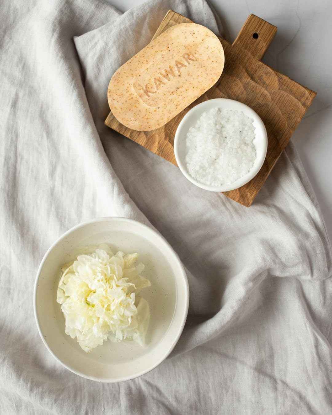 KAWAR Dead Sea Exfoliating Soap with Dead Sea Sand - Salicylic Acid, Magnesium Chloride, Shea Butter, Olive Oil & Tea Tree - Vegan Soap Bar for Men & Women, 4.2 oz (Pack of 2)