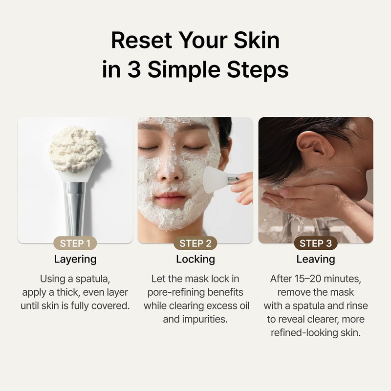 RETURNITY Yulmu Skinclean Mask, Gentle Exfoliating Wash-off Face Mask with Coix seed Extract for Pores and Uneven Skin, 120g Korean Skincare