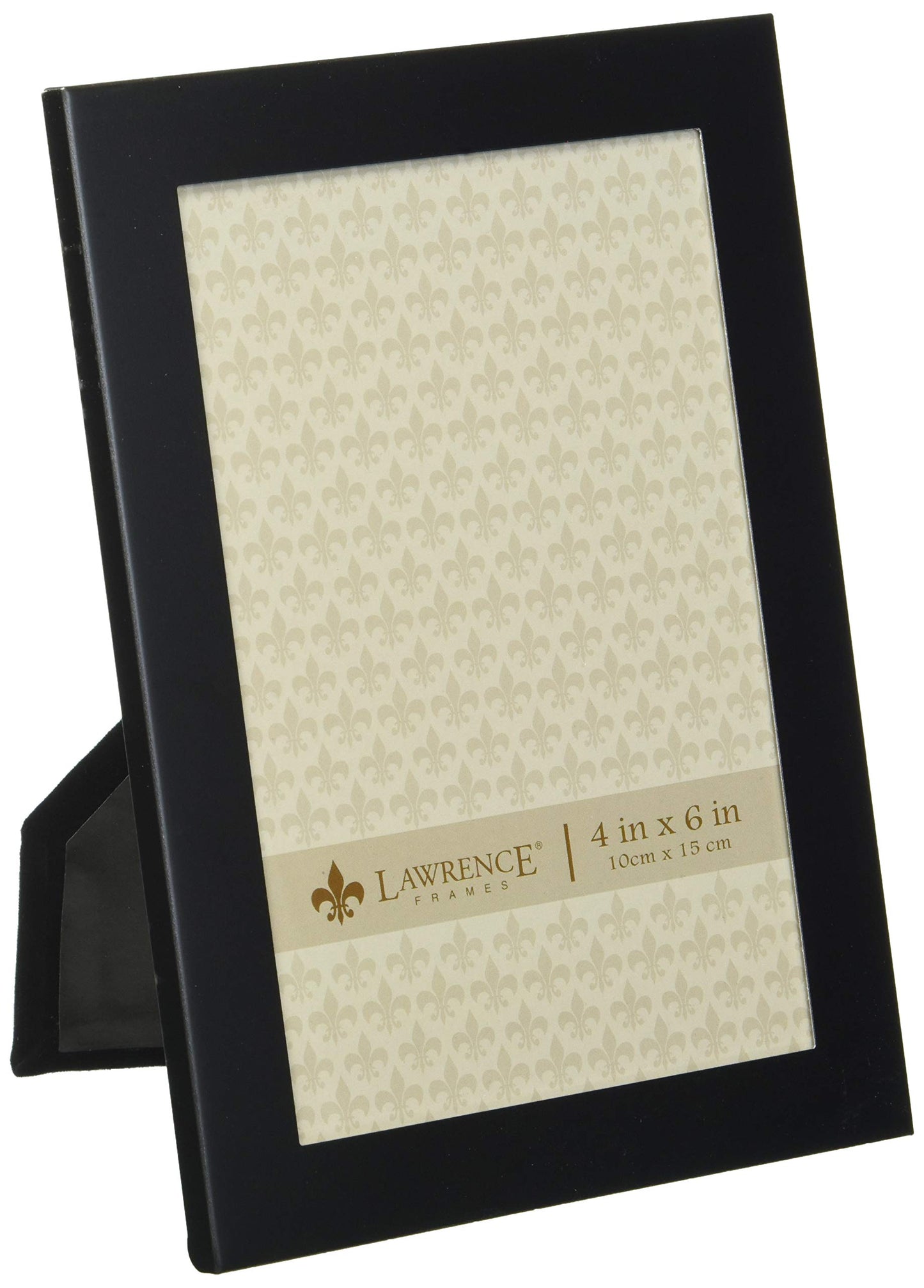 Lawrence Frames Black Metal Picture Frame, 4x6
