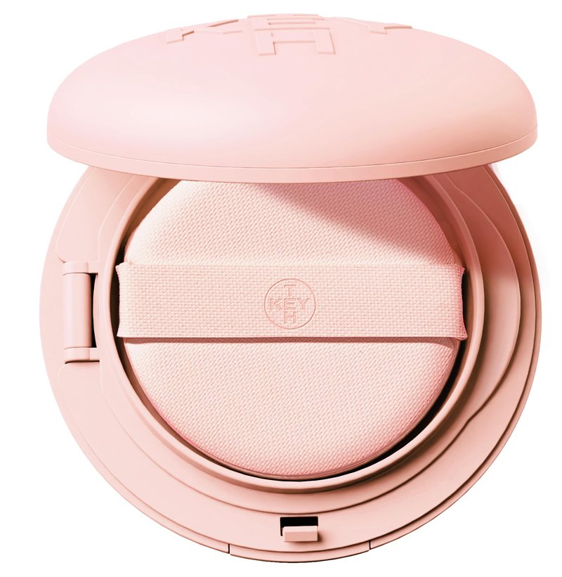 KEYTH SILKY FIT COVER CUSHION #02 SILKY BEIGE (15G, 0.52 OZ.) / Porcelain-smooth, Long-Lasting, Lightweight, Flawless Coverage, Velvet Finish, Cynanchi Radix Extract, Ha-dong Rice Extract