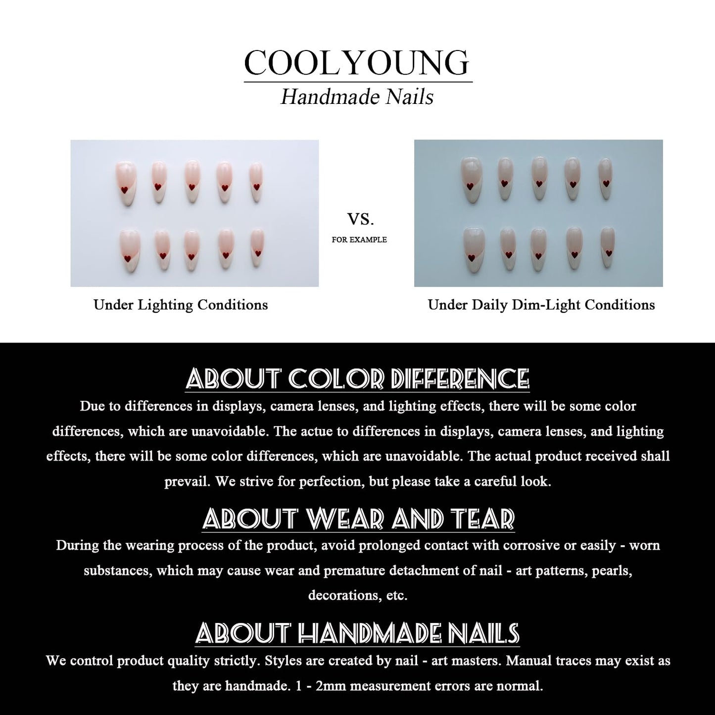 Homemade Press On Nails, Short Almond Press On Nails, Press On Nails Acrylic, Blue Press On Nails, Fake Nails With Designs, Press On Nails 3D, COOLYOUNG Handmade Nails, 10 PCS, Size S