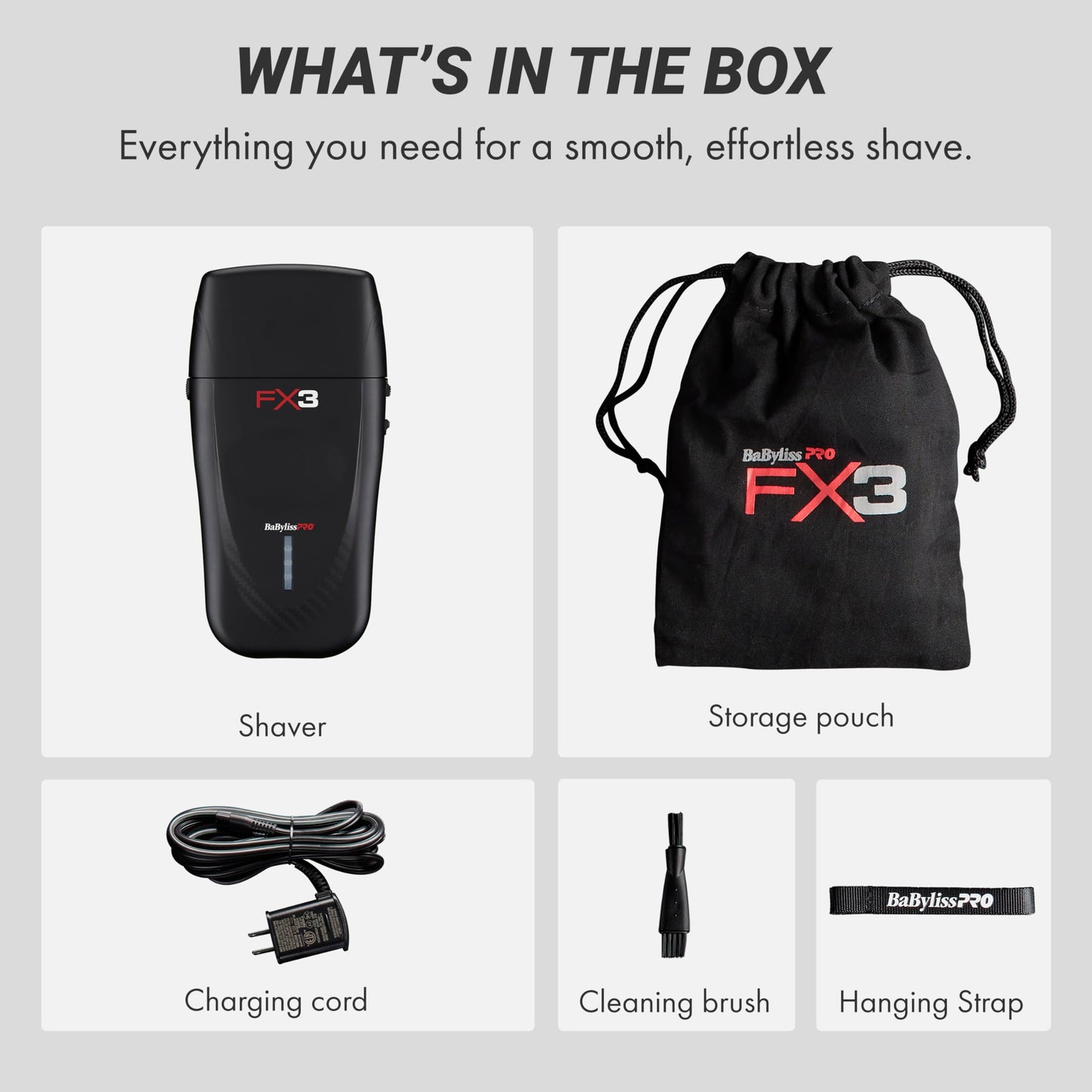 BaBylissPRO Barberology Double Foil Shaver FXX3SB FX3 Professional High-Speed Electric Shaver