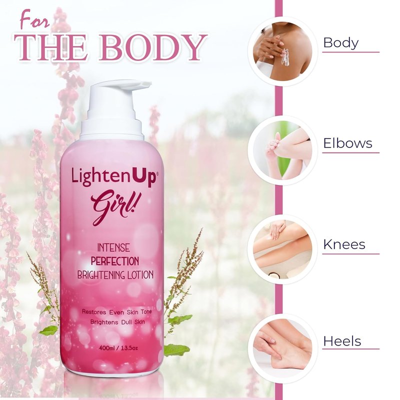 Skin Brightening Lotion - Moisturizing & Hydrating for Even Skin Tone | 13.5 Fl Oz / 400ml | Infused with Tyrostat & Vitamin C