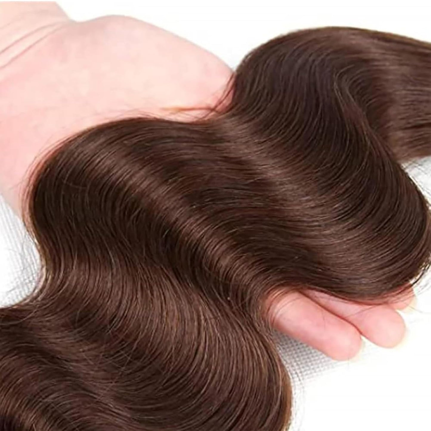 Dark Brown Body Wave Hair Bundles - Unprocessed Virgin Human Hair Extensions | 12-16 Inch, 100G Each