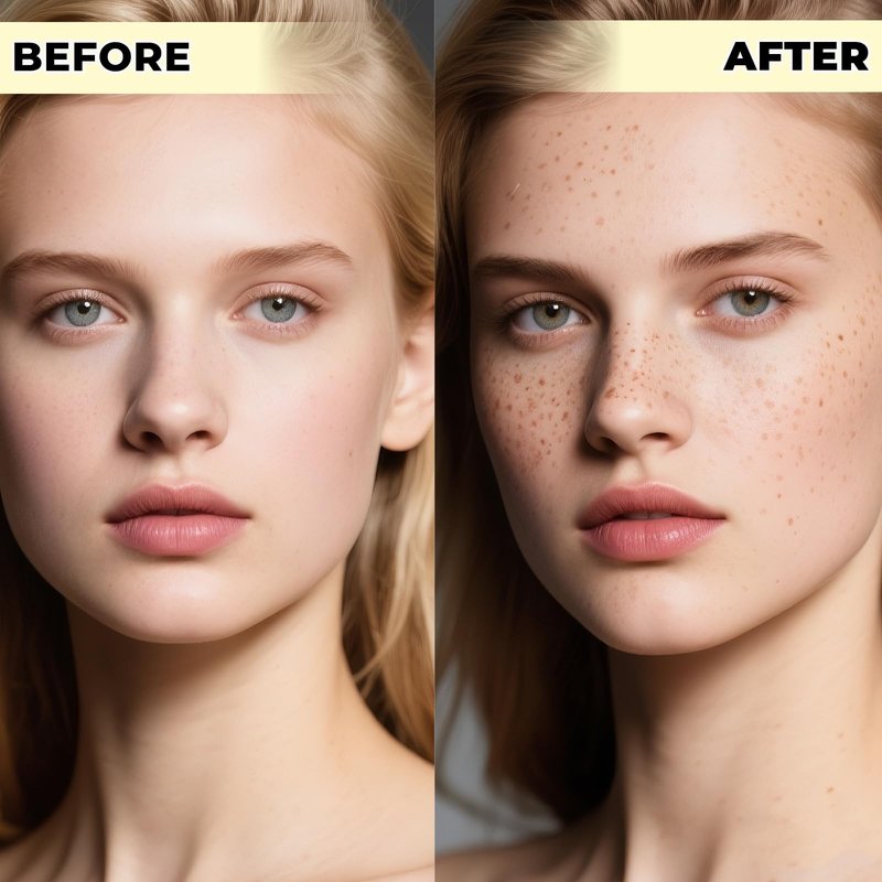 Freckle Stamp Pen,Freckle Stain Air Cushion Foundation Maker for Fake Freckles Makeup,Long-Lasting Freckle Pen to Create Faux Natural Sun-Kissed Look,Liquid Freckle Makeup Tool-04 ESPRESSO