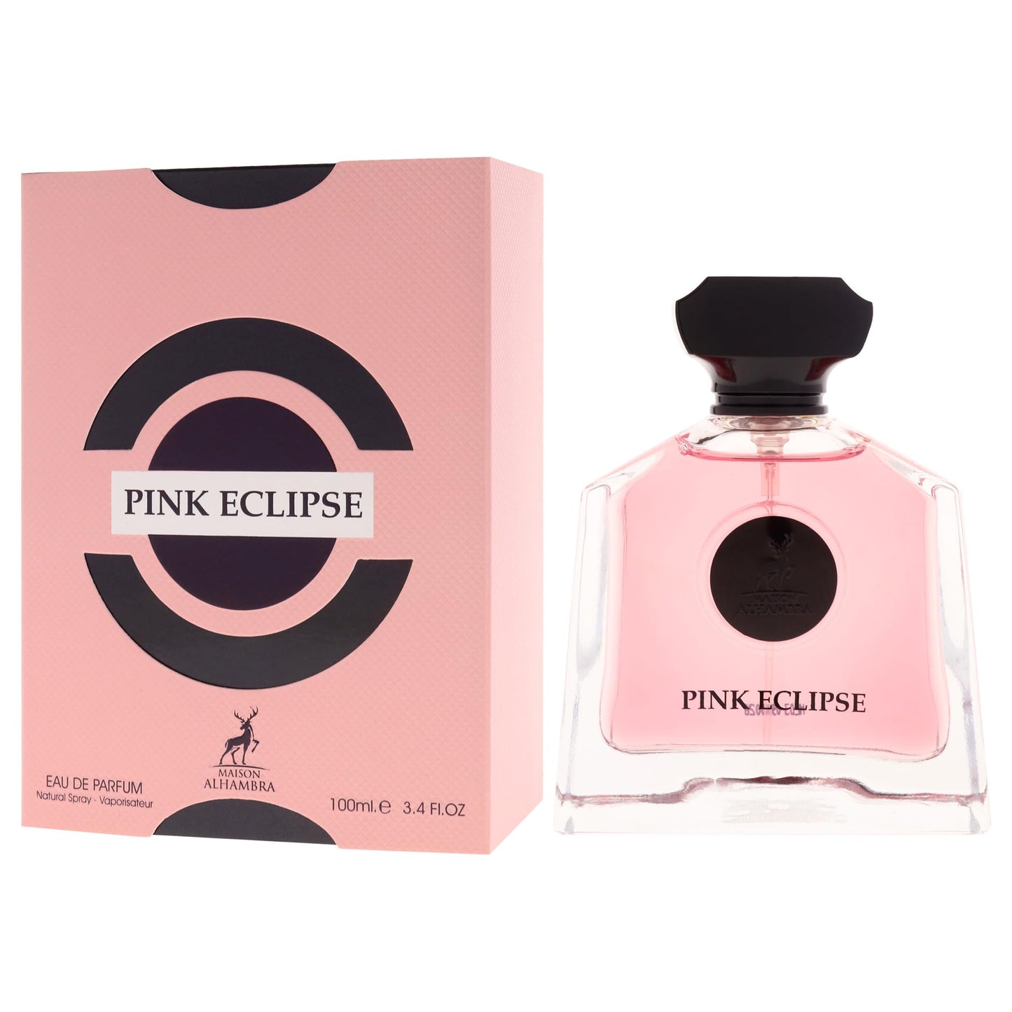 Maison Alhambra Pink Eclipse for Women Eau de Parfum Spray, 3.4 Ounce / 100 ml