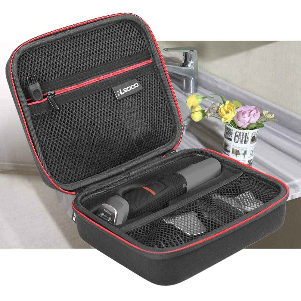 RLSOCO Hard Case for Philips Norelco Multi Groomer All-in-One Trimmer Series 3000 & Multigroom Series 5000,Fits for Philips MG3740/40,MG5910/49,MG3750/60,MG5750/49,MG3910/40 (Case Only)